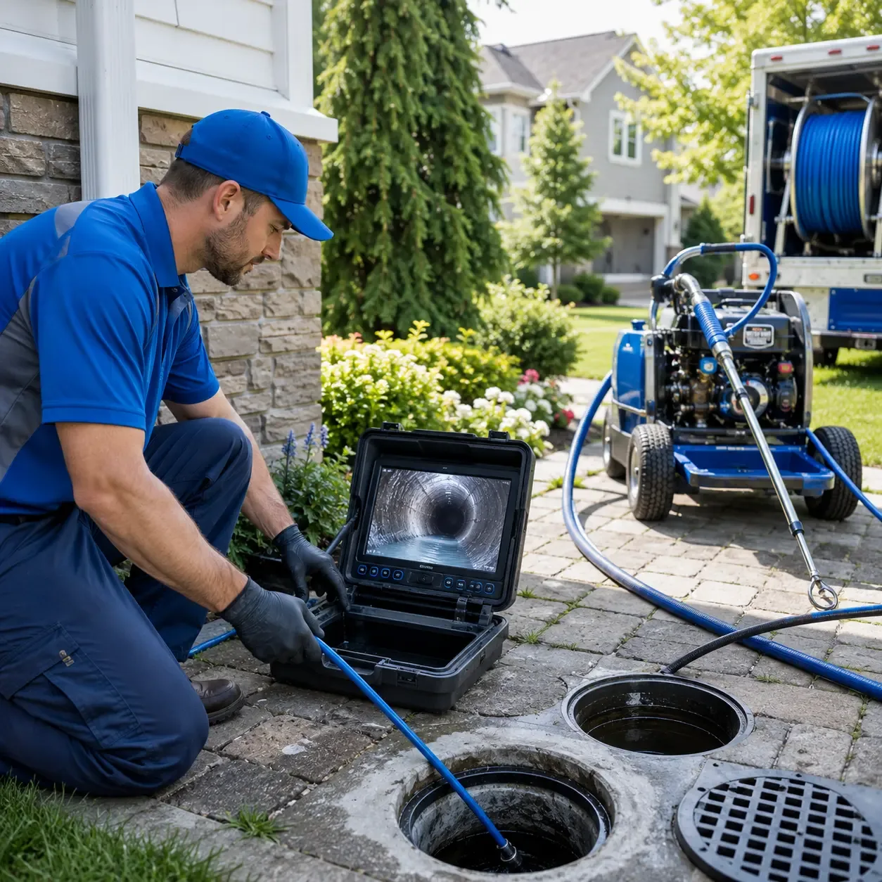 Outdoor drain cleaning professionals serving Triumph, IL